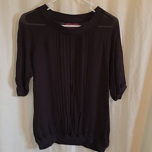 Sweet Sinammon Ladies Short Sleeve Shirt sz S Gray